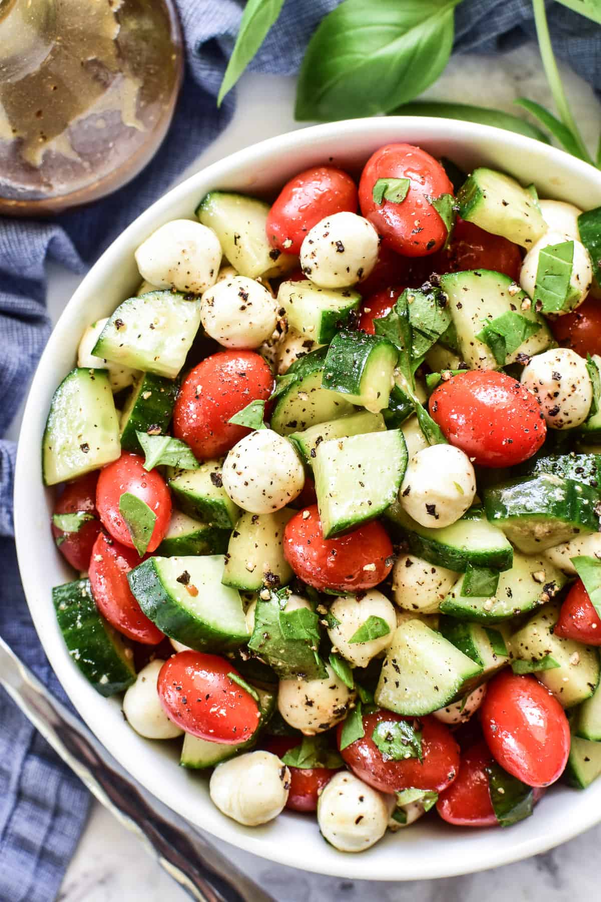 Cucumber Caprese Salad