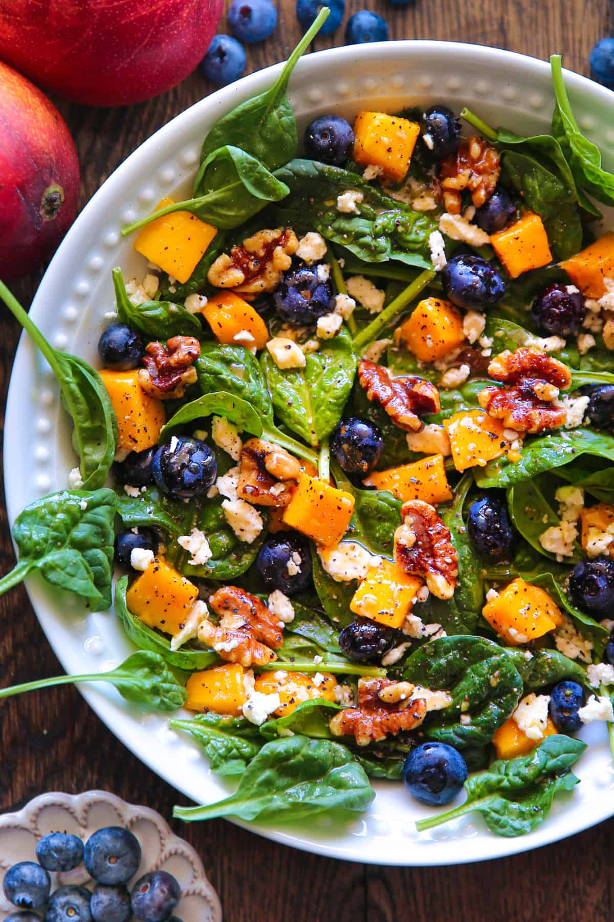 Avocado Mango Salad With Blueberries